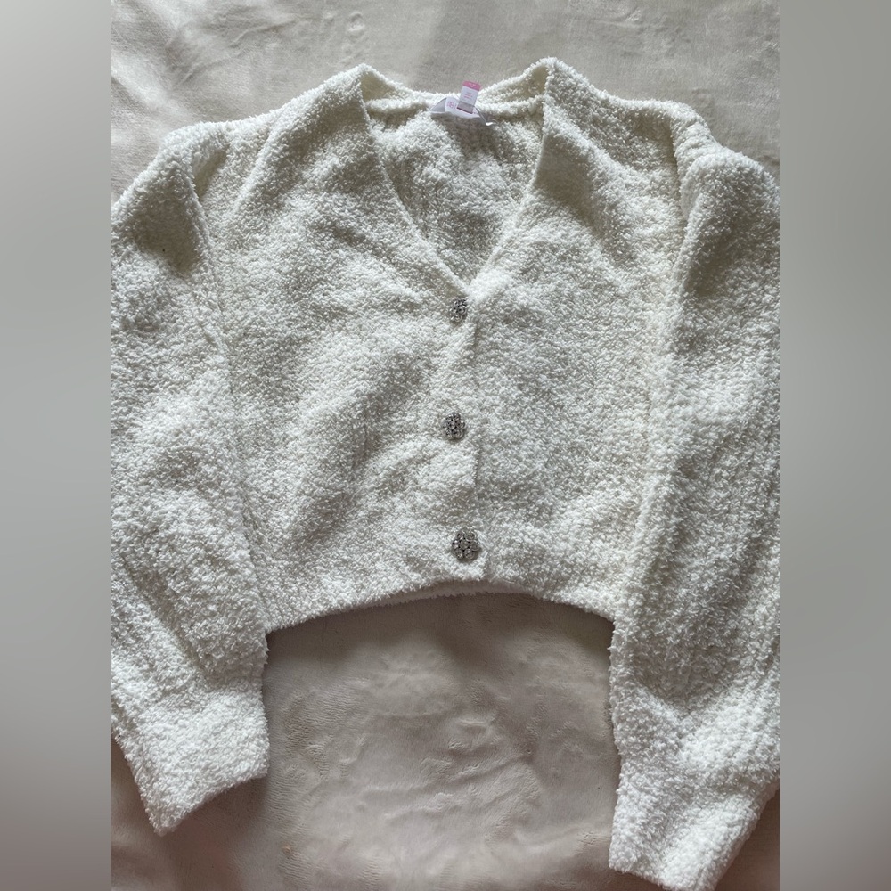 No Boundaries Cream Button-Up Women Cardigan